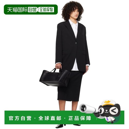 1h可退 香港直邮潮奢 The Row 女士 黑色 Matias 半身裙 5485W197