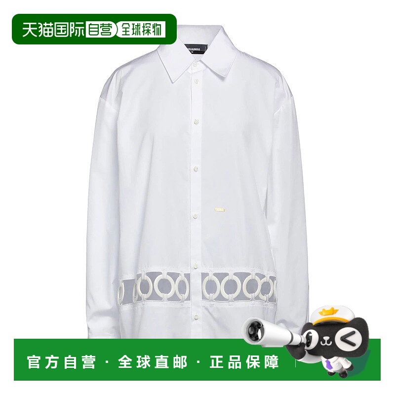 香港直邮Dsquared2 二次方 女士 衬衫 white白色 舒适时尚