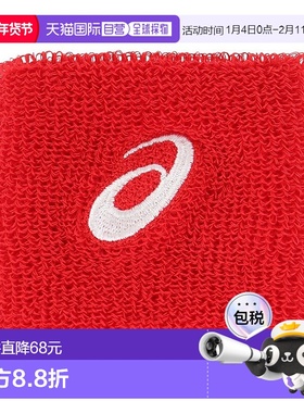 日本直邮ASICS-ASIC（儿童）初级腕带1PC 3034A093.600红色 腕带