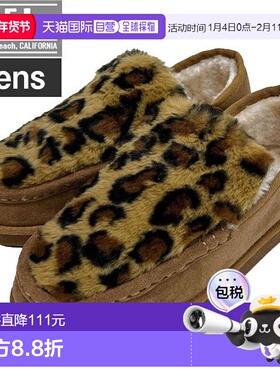日本直邮MEI 男士豹纹毛绒莫卡辛鞋 SHM253114