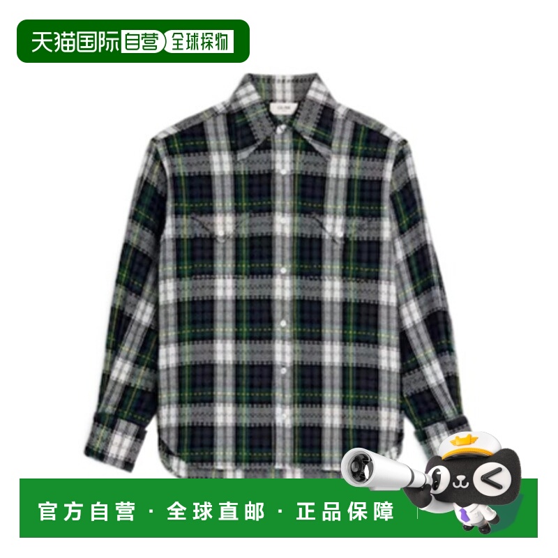 香港直邮CELINE 女士外套 RC0BF1194GDJ1 SS2026 花色 格子羊绒衬