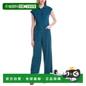 自营XCVI 美国奥莱直发 blue Solid Jumpsuit