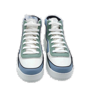 自营 Bally Kenton 6302315 男士白色高帮皮革运动鞋 - 白色 美国