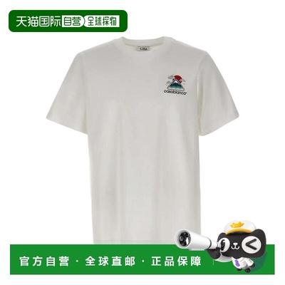 香港直邮Casablanca 男士 徽标印花棉质T恤 MPF25JTS00104