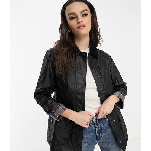 潮奢 Barbour 巴伯尔 女士 Beadnell 蜡夹克(黑色)