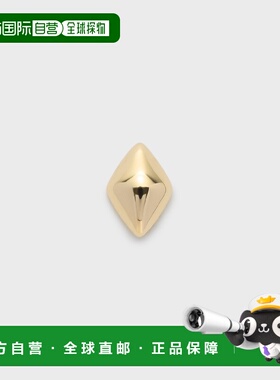1h可退 日本直邮NOJESS K10女士立体菱形单只耳环 30244112073