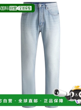 自营 hugo bossRegular-fit jeans in light-blue cotton denim -