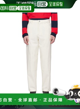 1h可退 香港直邮Moncler 盟可睐 男士 灰白色长裤 J20912A0003259