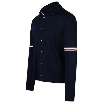 THOM BROWNE 男士衬衫 MKL005AY1002415 AW2024 深蓝色