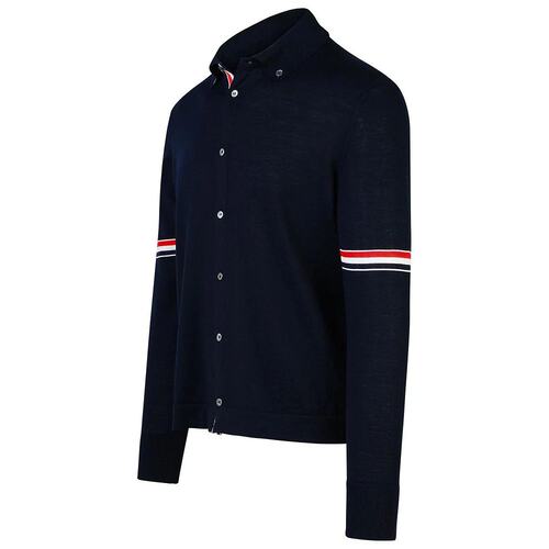 THOM BROWNE 男士衬衫 MKL005AY1002415 AW2024 深蓝色