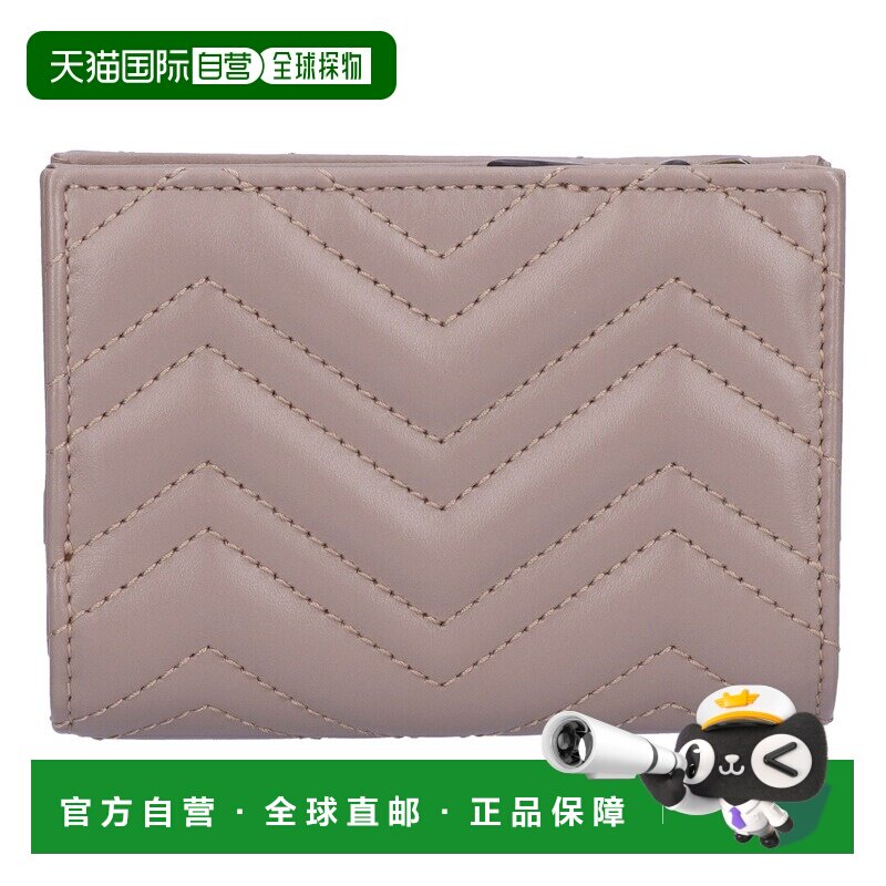 日本直邮GUCCI 折叠钱包 773427 DTDHT 5729 灰粉色