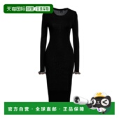 香港直邮潮奢 中长连衣裙 Pinko 1h可退 品高 女士 black黑色 舒