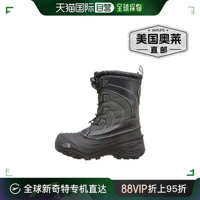 The North Face Alpenglow IV NF0A2T5PKX7 儿童黑色防水雪地靴 P