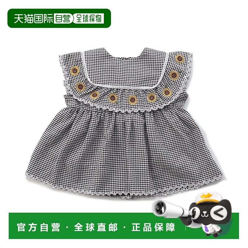 1h可退 日本直邮Seraph 儿童花朵刺绣翻领连体衣 S332015