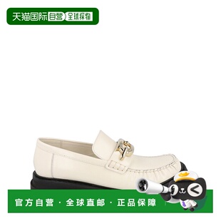 自营 salvatore ferragamo英格丽德皮革乐福鞋-白色 美国奥莱直发