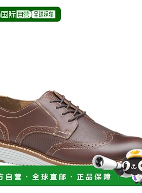自营Johnston & Murphy Men's Hodges Wingtip  Shoe - brown oil