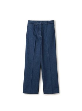 1h可退 日本直邮TOMORROWLAND 棉质蓝色牛仔布牛仔裤直筒裤