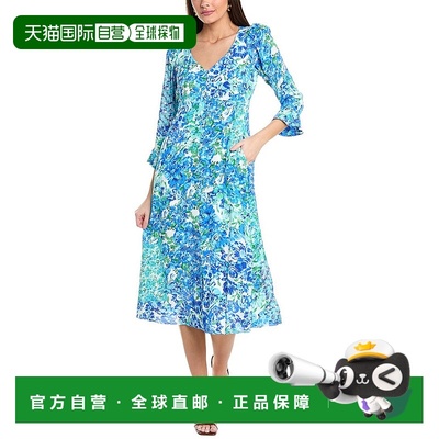 自营 Hale Bob Rylee连衣裙-蓝色 美国奥莱直发