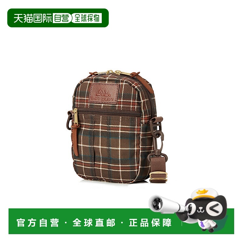 日本直邮GREGORY Quick Pocket 单肩包中号林地格子呢 65459A690