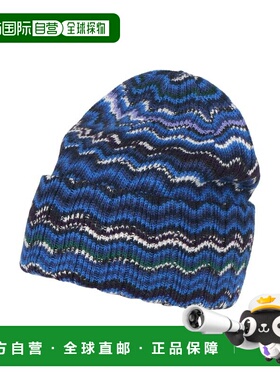 1h可退 香港直邮MISSONI 米索尼 男士 帽子 blue蓝色 舒适时尚