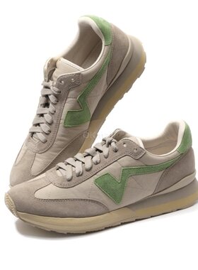 韩国直邮VISVIM FKT RUNNER男款牛皮拼接运动鞋灰色0124201001003