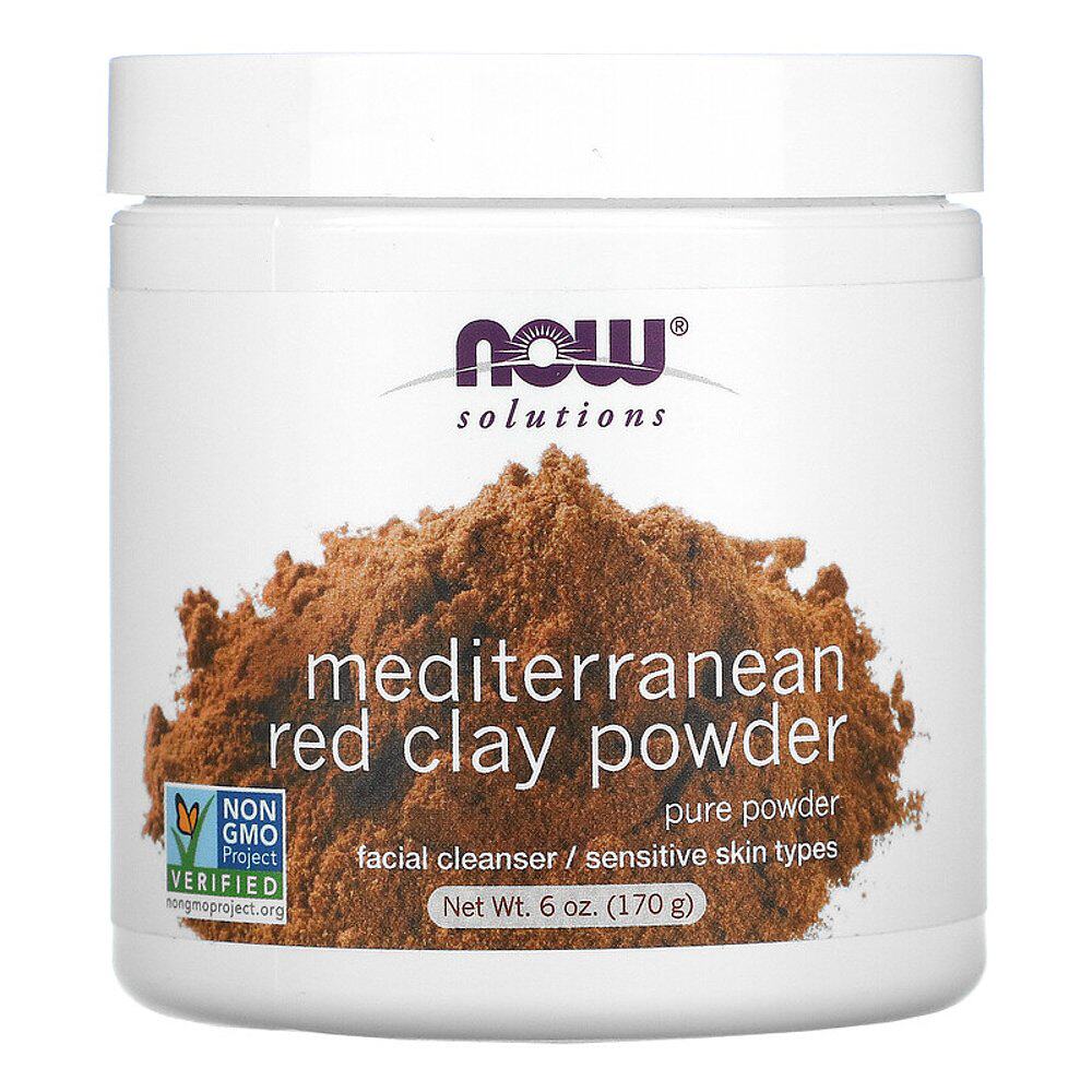 美国直邮NOW诺奥红粘土粉涂抹面膜温和清洁170g