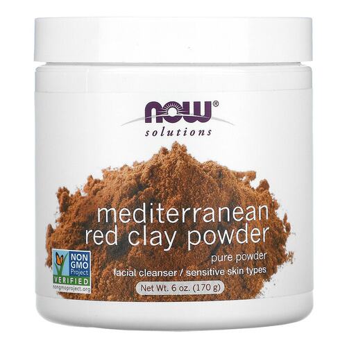 美国直邮NOW诺奥红粘土粉涂抹面膜温和清洁170g