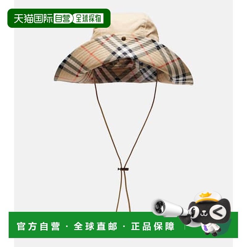1h可退 香港直邮潮奢 Burberry 巴宝莉 女士 gabardine 格纹帽子,服饰配件/皮带/帽子/围巾,帽子,淘宝优惠券,粉丝福利购,淘宝优惠卷