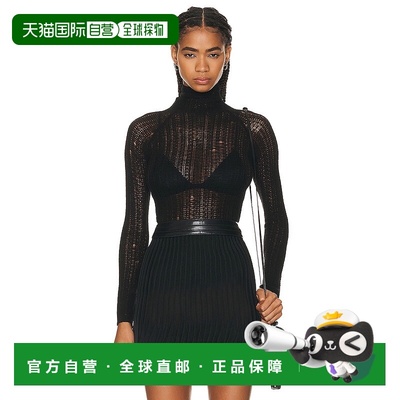 香港直邮Alaia 女士 高领上衣 AA9S02324M815 舒适时尚针织衫