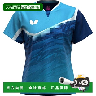 日本直邮蝴蝶劳瑞女款乒乓球比赛衬衫47169-174女款短袖新款