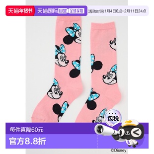 1h可退 日本直邮RODEO CROWNS WIDE BOWL 女装 迪士尼联名袜子 复