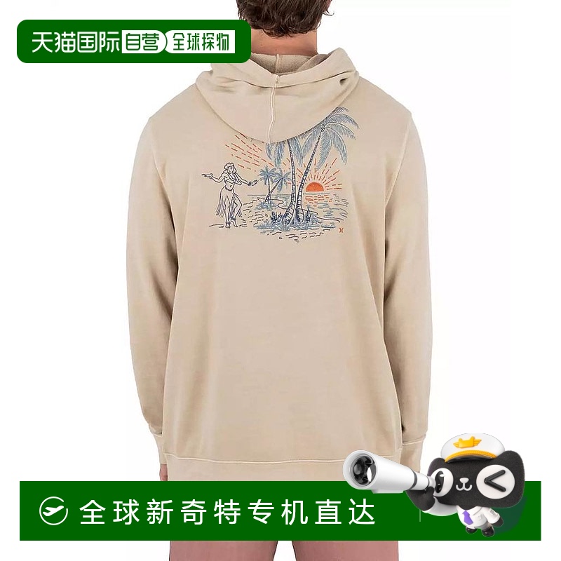 1h可退 【美国直邮】hurley 男士 帽衫运动夹克衫拉链卫衣