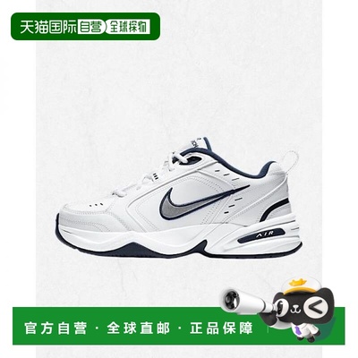 韩国直邮NIKE Air Monarch IV 男子运动鞋 - 白色-金属银 415445-