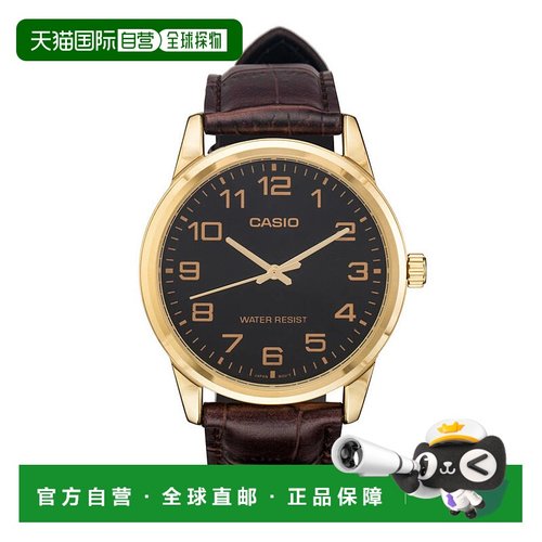 香港直邮Casio卡西欧男表商务石英指针男士手表不锈钢手表男 MTP-