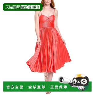 AMUR 美国奥莱直发新款 Krisley 红色 服饰 Midi连衣裙 自营