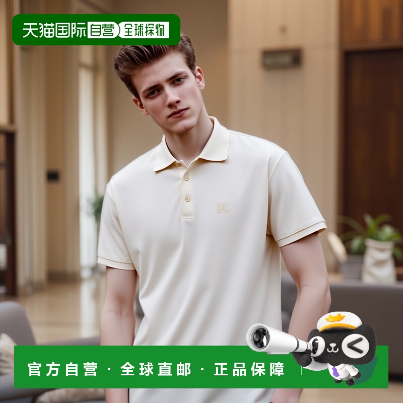 1h可退 欧洲直邮palm angels 男士 上装T恤短袖宽松简约刺绣