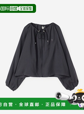 1h可退 日本直邮GYMPHLEX 女装 休闲短款拉链衬衫 收腰设计 BSB25