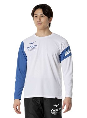 MIZUNO 美津浓（男装、女装）N-XT 长袖 T 恤 32JAB74001 白色 3L