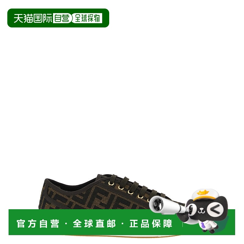 香港直邮FENDI 男士运动鞋 7E1553AJZXF0R7V CO 棕色 'Chunky' sn