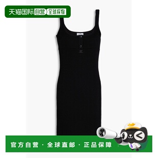 1h可退 香港直邮Courreges 女士 罗纹弹力棉质针织迷你连衣裙 223
