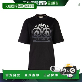 女装 香港直邮FENDI Women短袖 徽标T恤 21SS