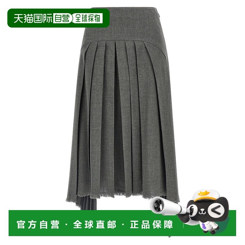 1h可退 香港直邮Jil Sander 吉尔 桑达 女士 褶裥半身裙 J02MA029