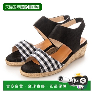menue Menue 凉鞋 格子 厚底 交叉 日本直邮