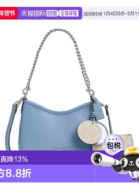 美国直邮Coach蔻驰Laurel 19斜挎包单肩包蓝色时尚CBI06 SVY31