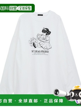 1h可退 日本直邮Candy Stripper 男女同款 重磅长袖T恤 宽松overs