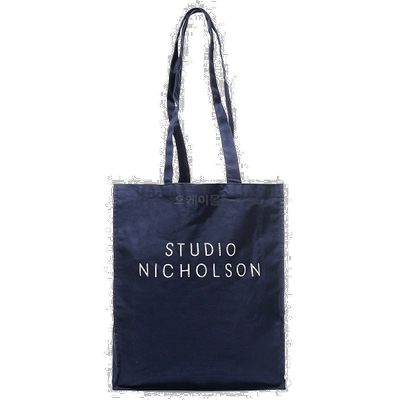 韩国直邮Studio Nicholson小号托特包手提袋海军蓝便携收纳通勤