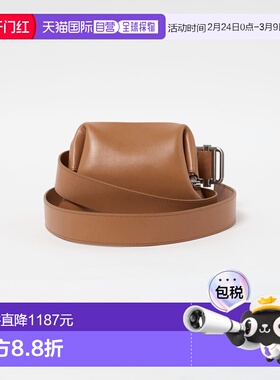 1h可退 日本直邮OSOI女士牛皮斜挎包PECAN BROT枫木色款 40323000