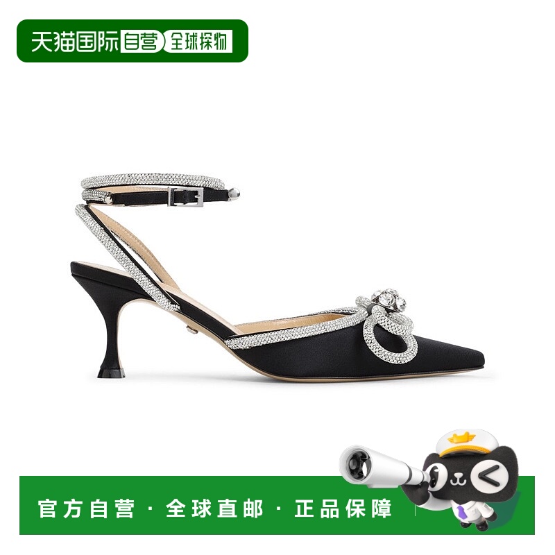 自营mach & machSilk And Strass Black Pumps - black 美国奥莱