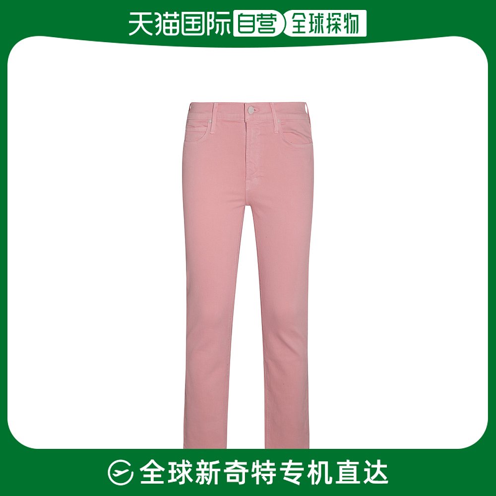 香港直邮潮奢 mother denim 女士QUARZ RAISE RAZZLE 粉色中长及 女装/女士精品 牛仔裤 原图主图