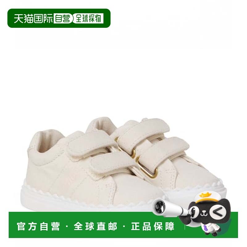 1h可退 香港直邮Chloe 蔻依 婴儿 徽标齿纹帆布运动鞋童鞋,童鞋/婴儿鞋/亲子鞋,婴儿步前鞋/袜鞋,淘宝优惠券,粉丝福利购,淘宝优惠卷